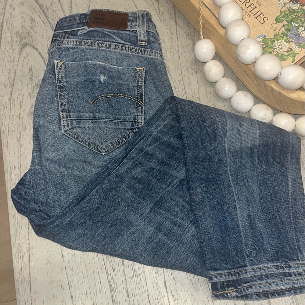 G-Star Blue Straight Leg Jeans